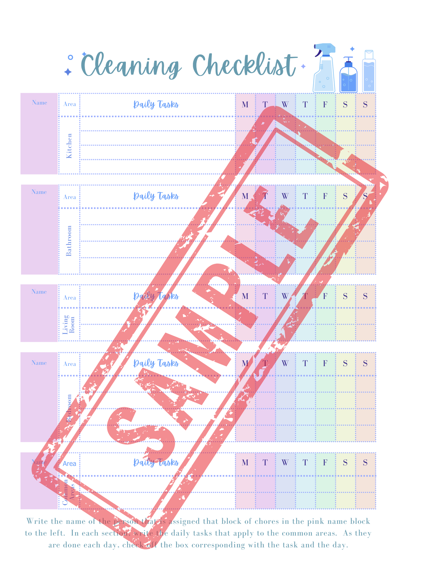 Household Printable Planner