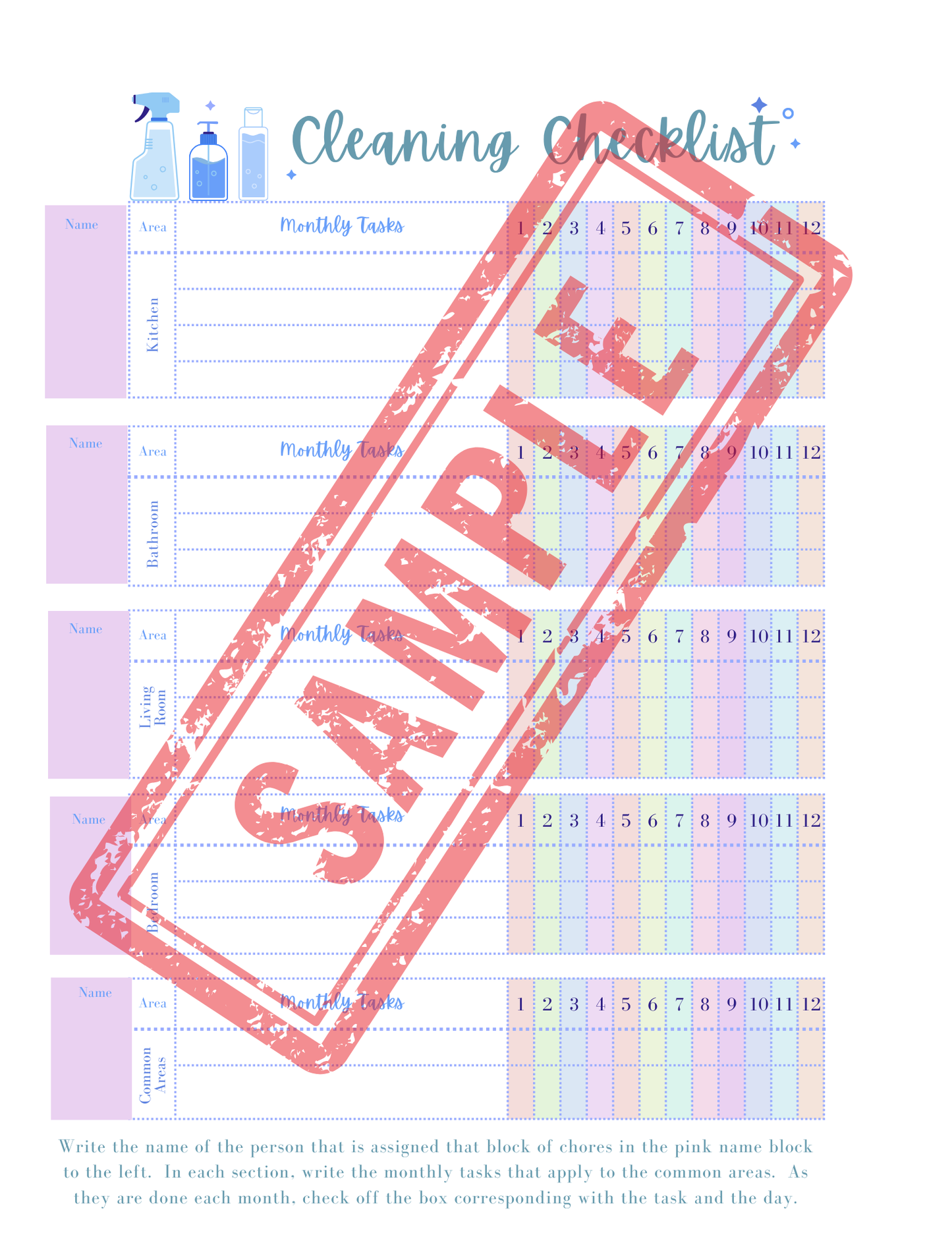 Household Printable Planner