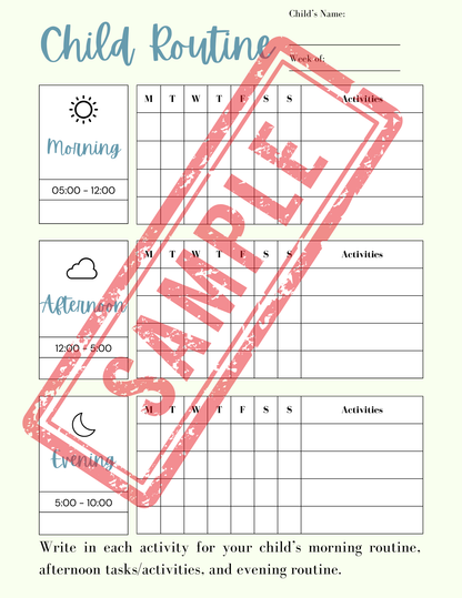 Household Printable Planner