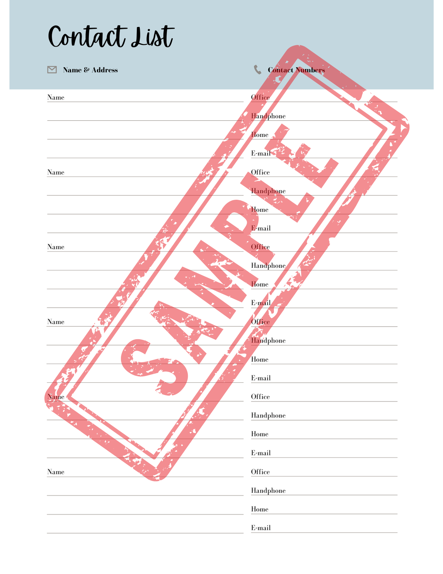 Business Printable Workbook