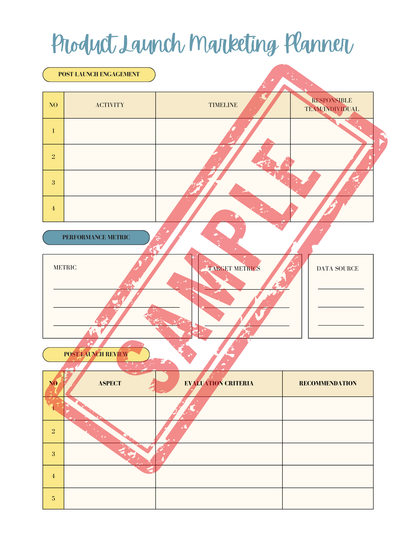 Business Printable Workbook