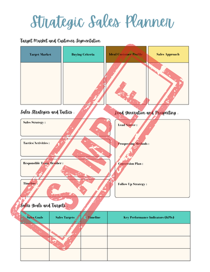 Business Printable Workbook