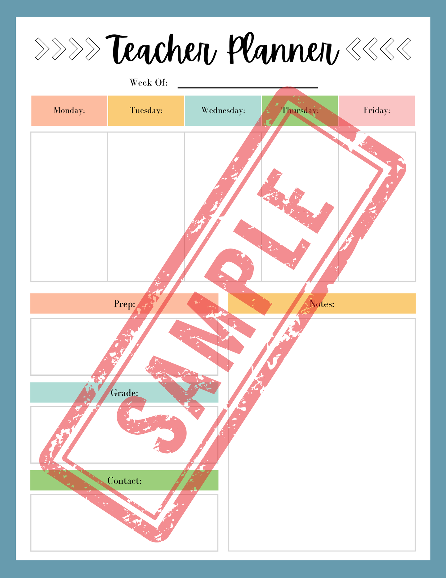 Household Printable Planner