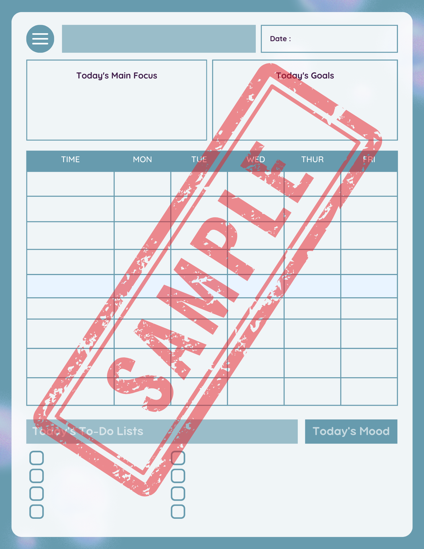 Household Printable Planner