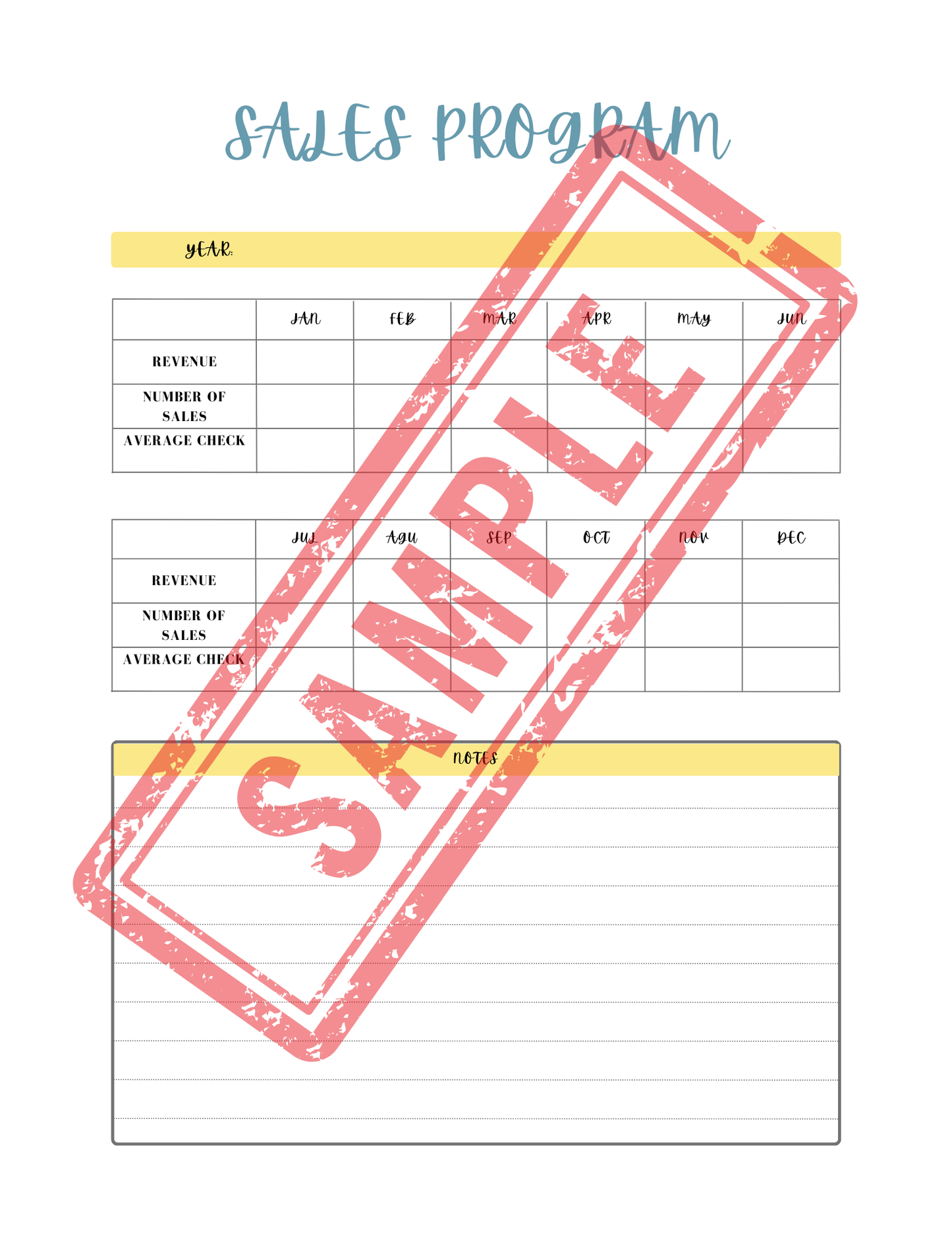 Business Printable Workbook