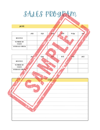 Business Printable Workbook