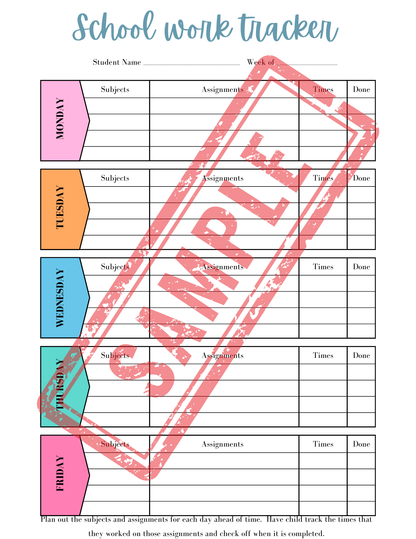 Household Printable Planner