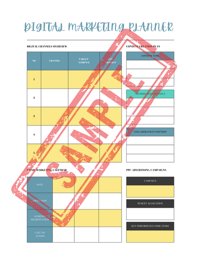 Business Printable Workbook