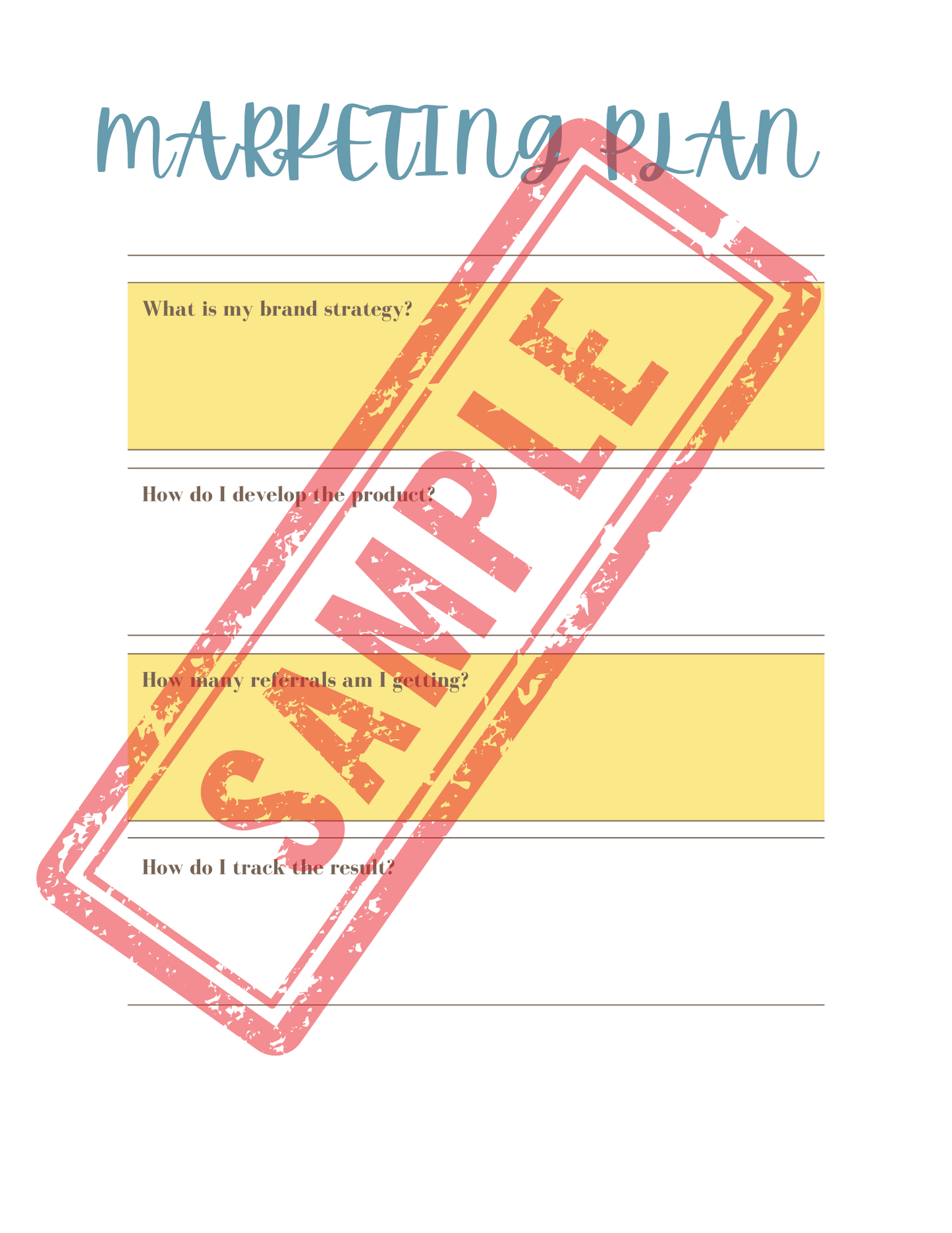 Business Printable Workbook