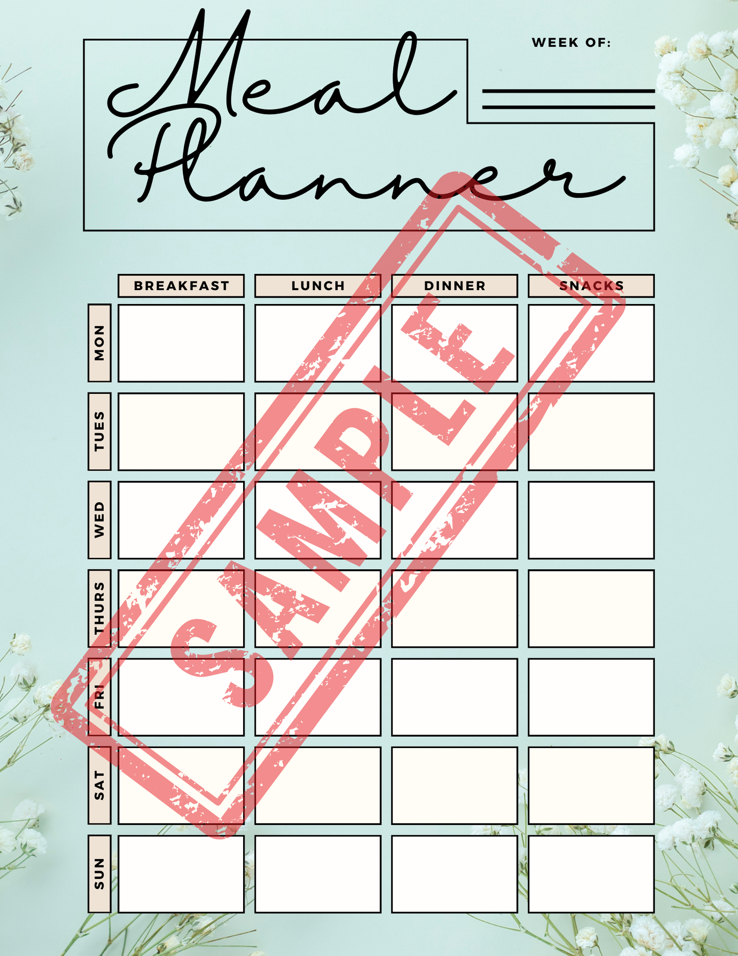 Health Printable Workbook