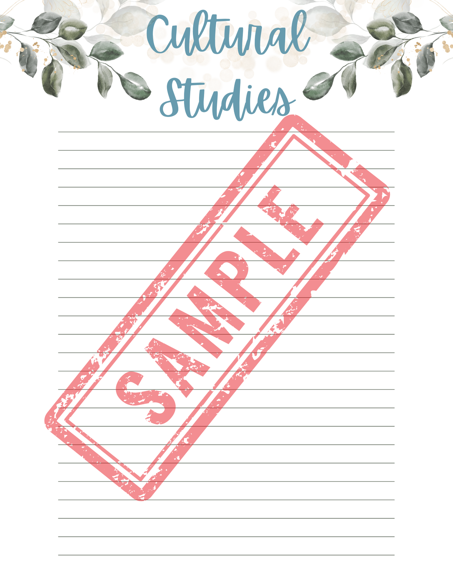 Bible Study Printable Workbook