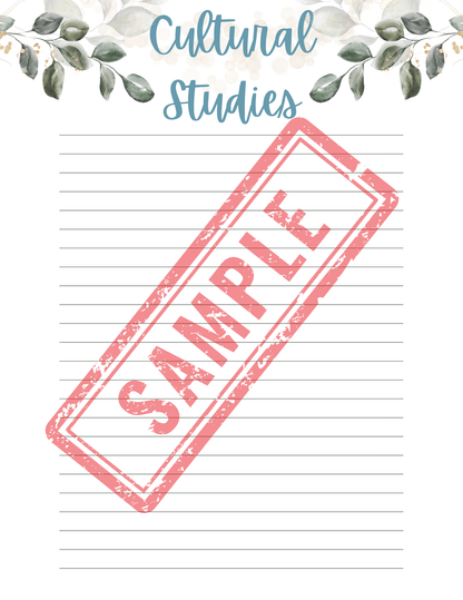 Bible Study Printable Workbook